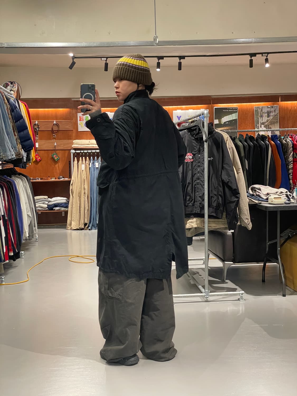 빈티지 피쉬테일 야상 자켓 (내피 분리 가능)   상품이미지4