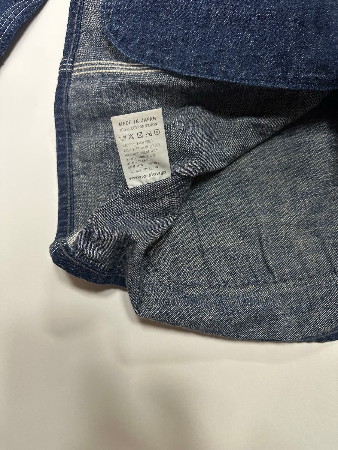 오어슬로우 커버올 데님 자켓 orslow (1사이즈) 상품이미지6