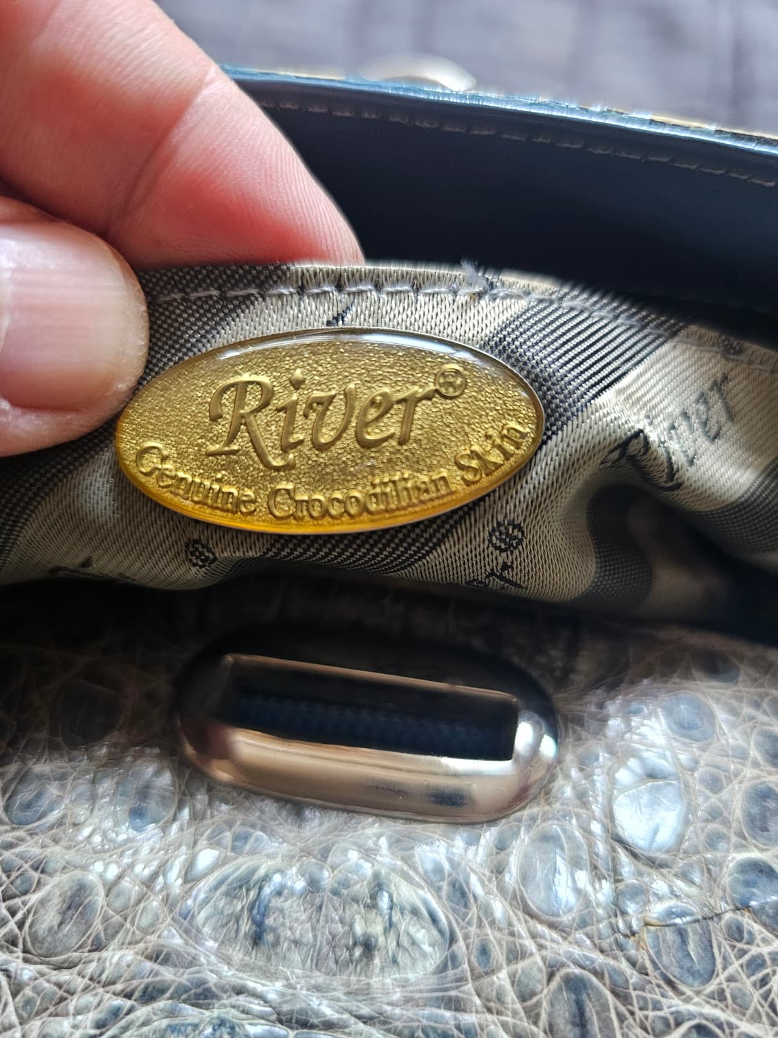river 크로커다일스킨 핸드백 상품이미지8