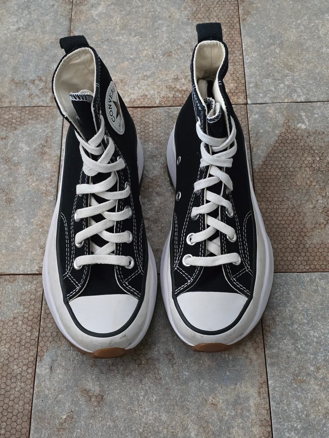 (225)컨버스 런스타 하이크 하이 검흰  상품이미지1