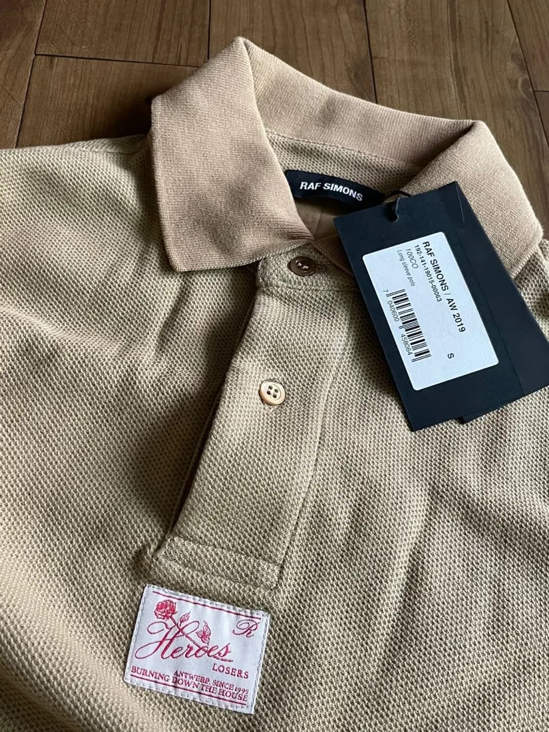 라프 시몬스 19AW 롱슬리브 폴로 상품이미지1