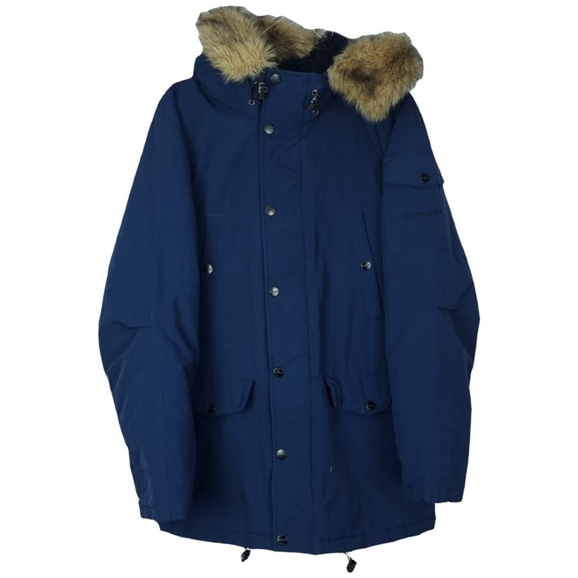 [칼하트] 로고 패치 앵커리지 야상 패딩 네이비 M17979 상품이미지2