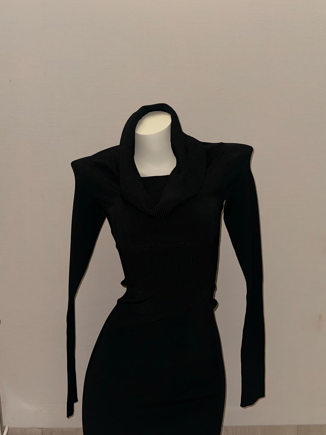 블랙 투웨이 미니  니트 원피스 상품이미지7