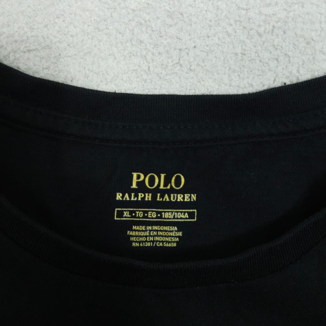폴로 랄프 로렌 반팔티 XL 블랙 상품이미지3