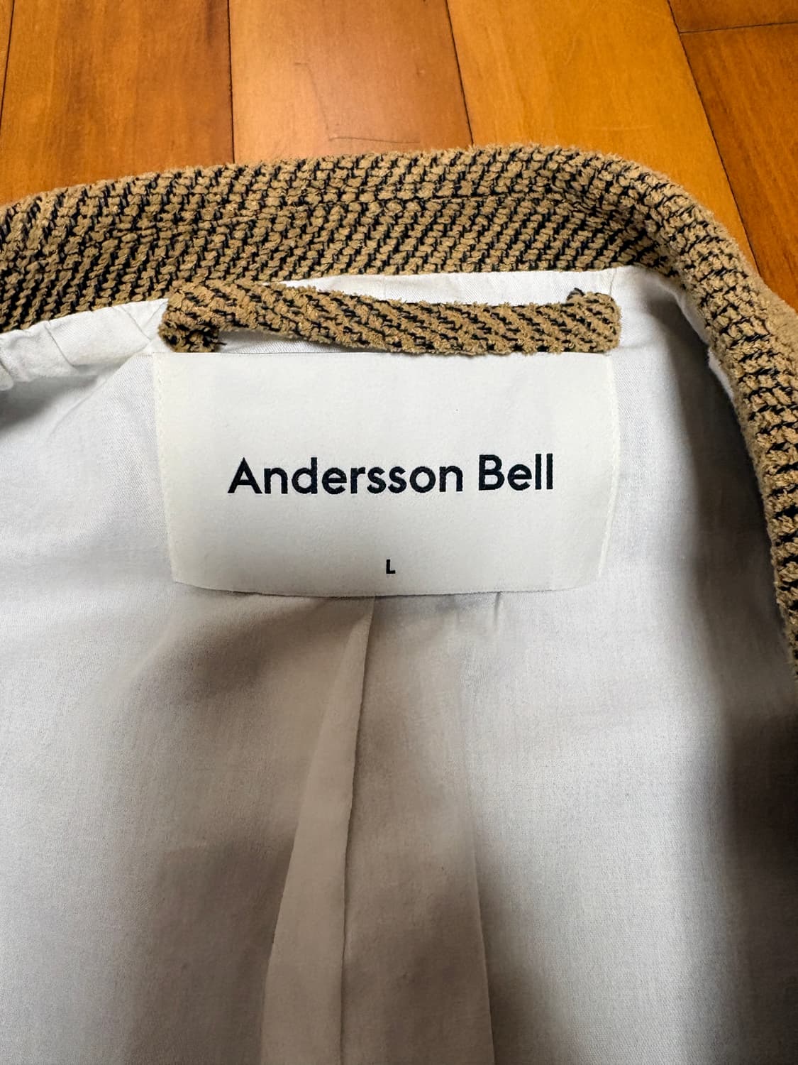 앤더슨벨 블레이저 자켓 L사이즈 옐로우 상품이미지3