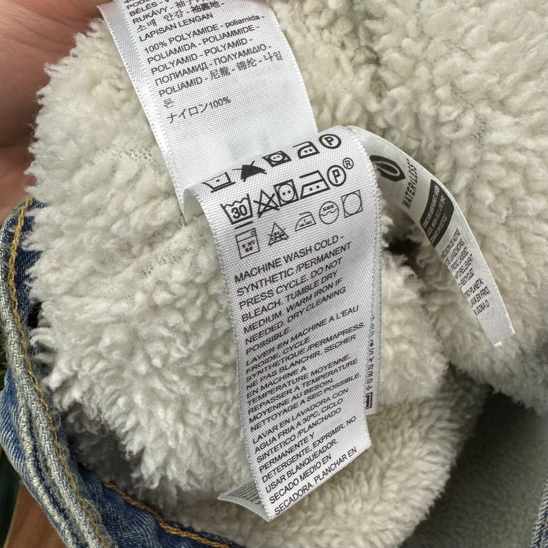 리바이스 타입 3 쉐르파 연청 데님 트러커 자켓 상품이미지7