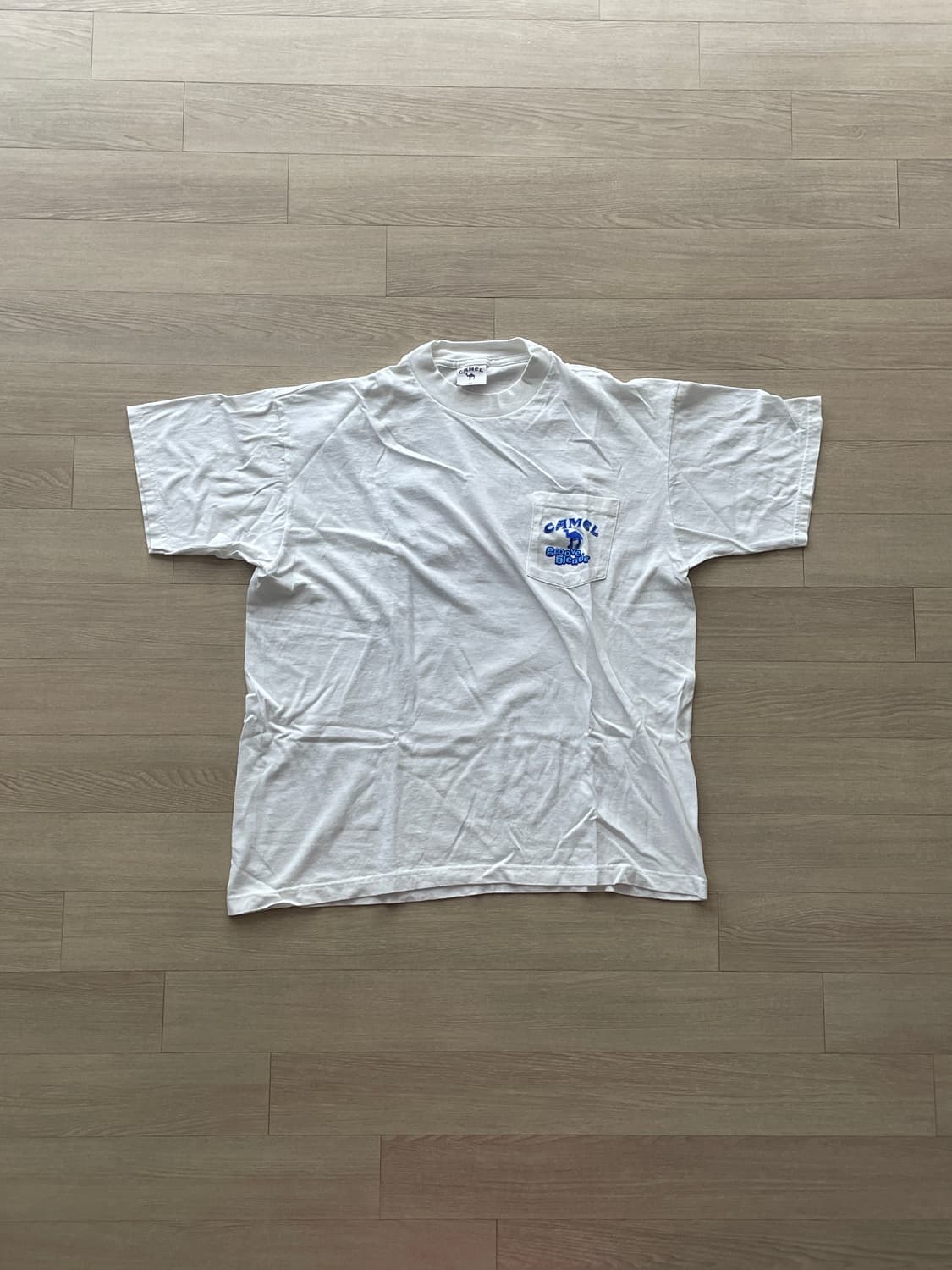 90s 카멜 프로모 빈티지 포켓 티셔츠 상품이미지1