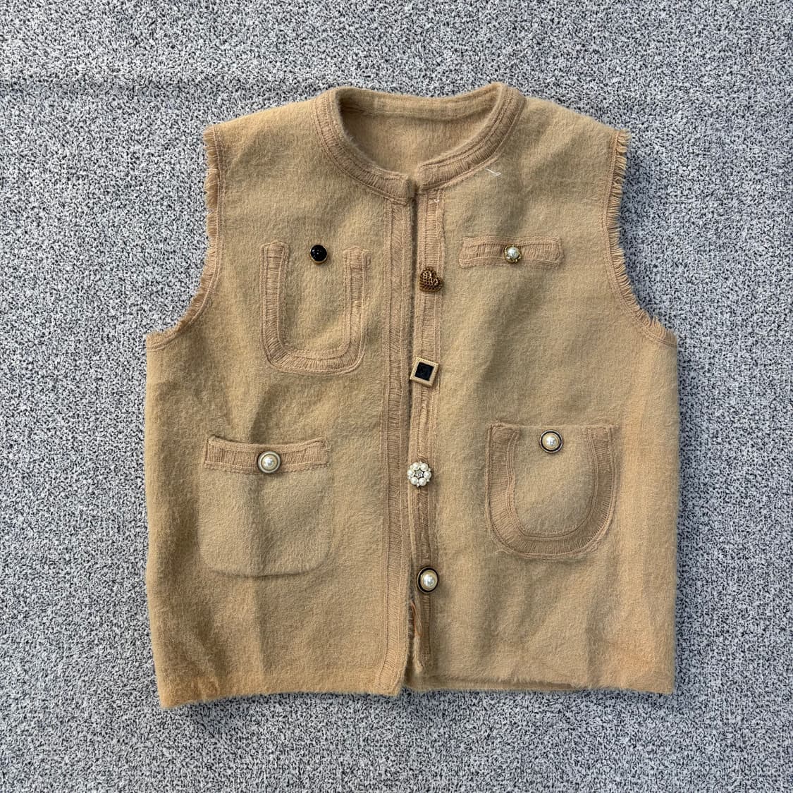 F 이랜드 타슬 단추 조끼 이쁜 베스트 0311J 상품이미지1