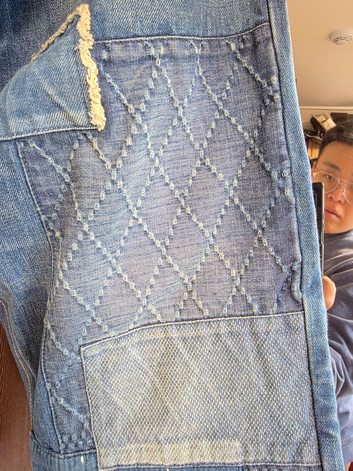 그라프 제로 사시코 보로 패치워크 데님 (38inch) 상품이미지10