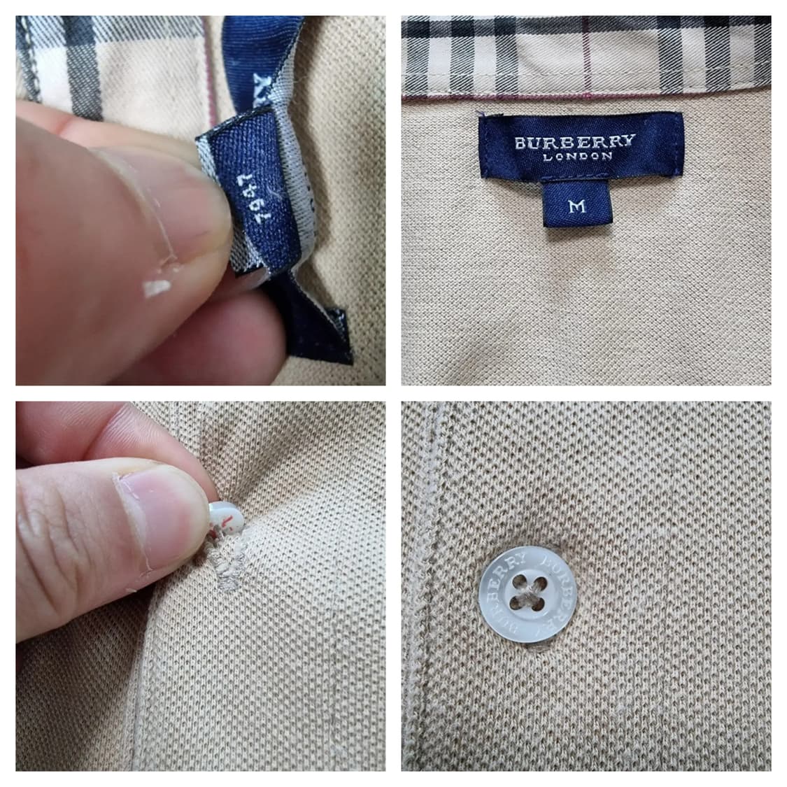 (M) 버버리반팔 버버리 카라티셔츠 burberry pk 상품이미지8