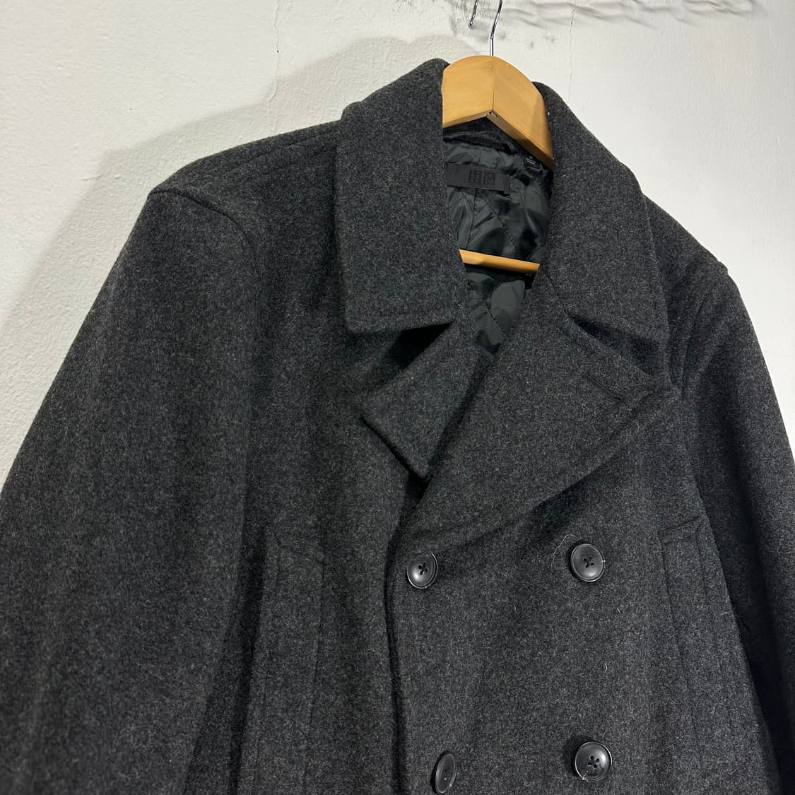 M 유니클로 일본판 차콜 해군 피코트 상품이미지3