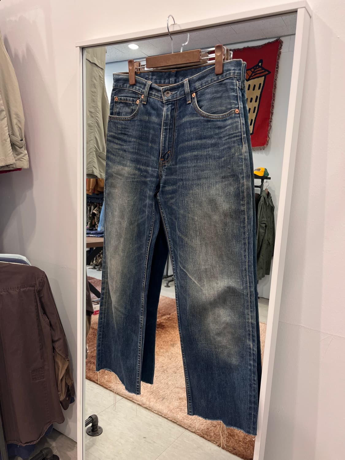 00s Levis 리바이스 502 컷오프 데님 팬츠 (31-32inch) 상품이미지1