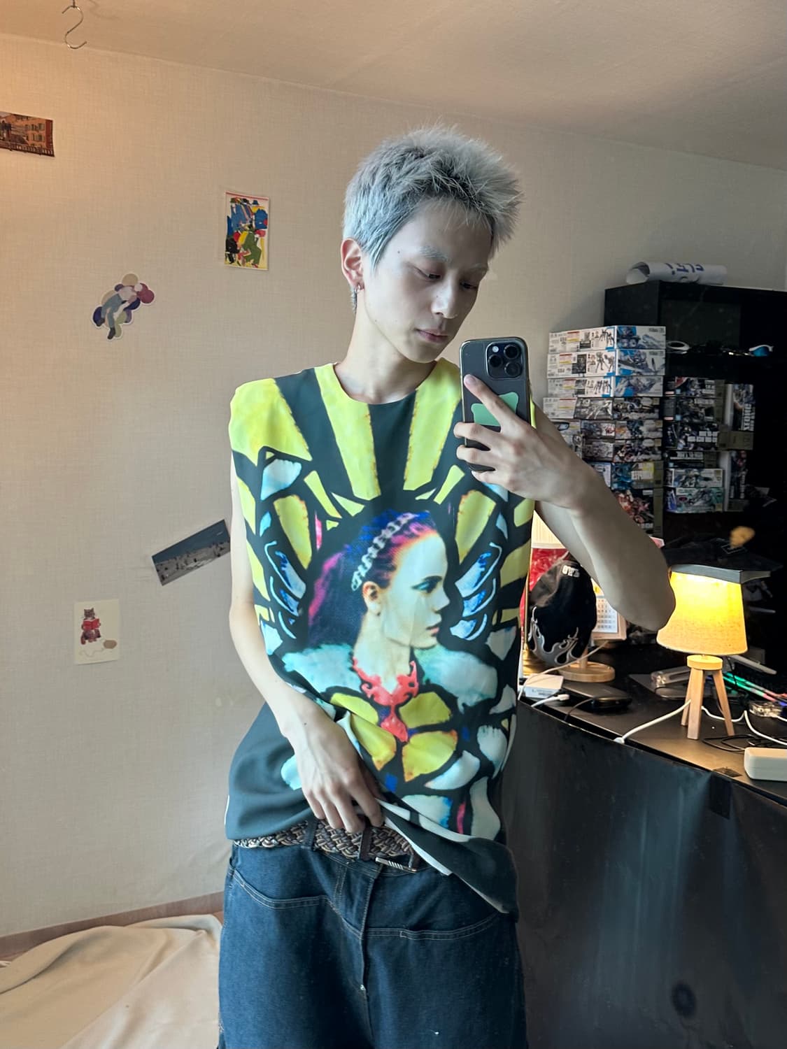 Vintage 프린팅 베스트 상품이미지4