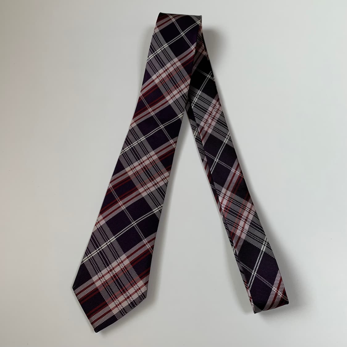 버버리(BURBERRY) 노바체크 슬림넥타이 블랙라벨 최상급 7cm 상품이미지9