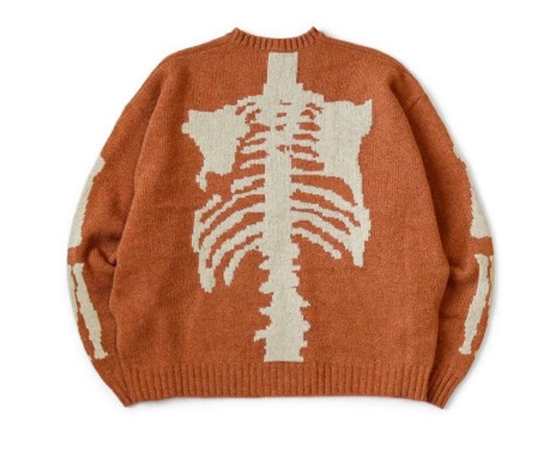 [1] 캐피탈 본 니트 오렌지 상품이미지1