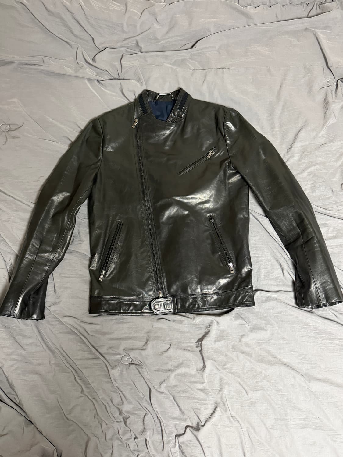 지오송지오 가죽 라이더 자켓 L 상품이미지1