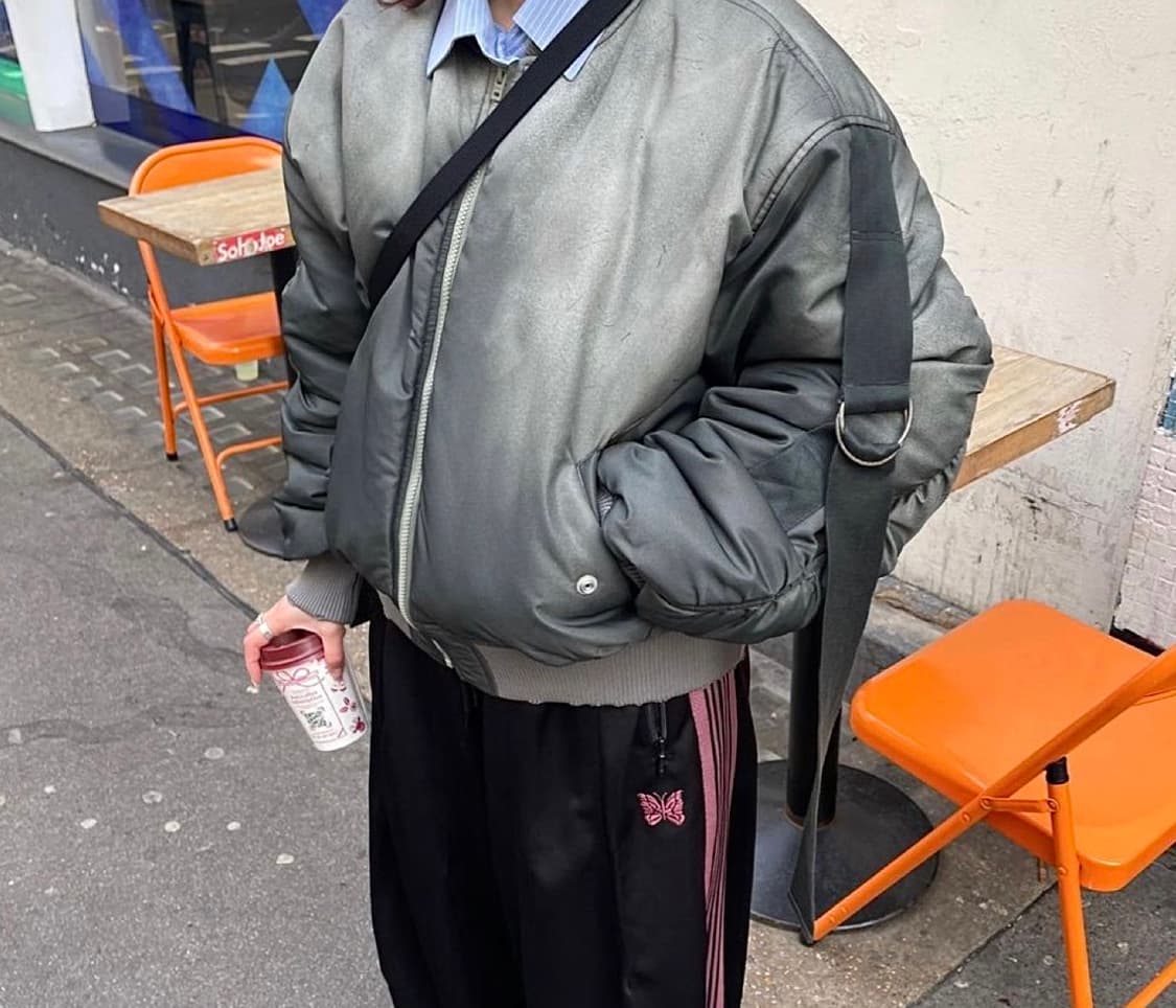 34) 아크네 스튜디오 olana 봄버 포레스트 그린 상품이미지1