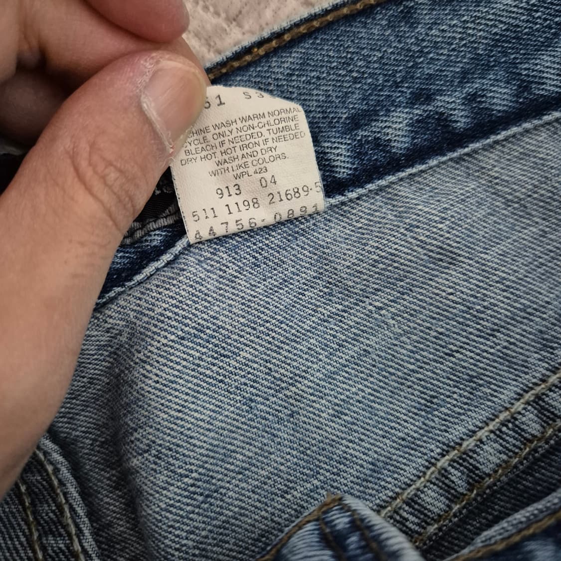 90's Levis Made In USA 실버탭 루즈스트레이트 데님 상품이미지5