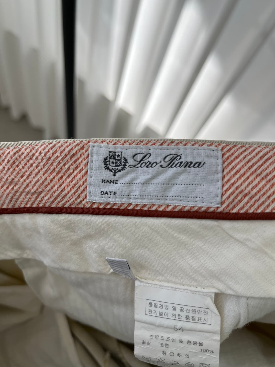 로로피아나 남성 면바지 베이지  상품이미지3