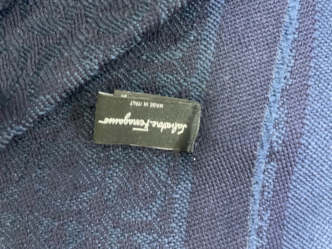 페레가모 머플러 남색 상품이미지5