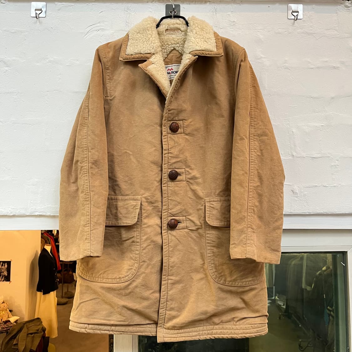 Mc ROMAN 세르파 몰스킨 버튼 코트 M 상품이미지1