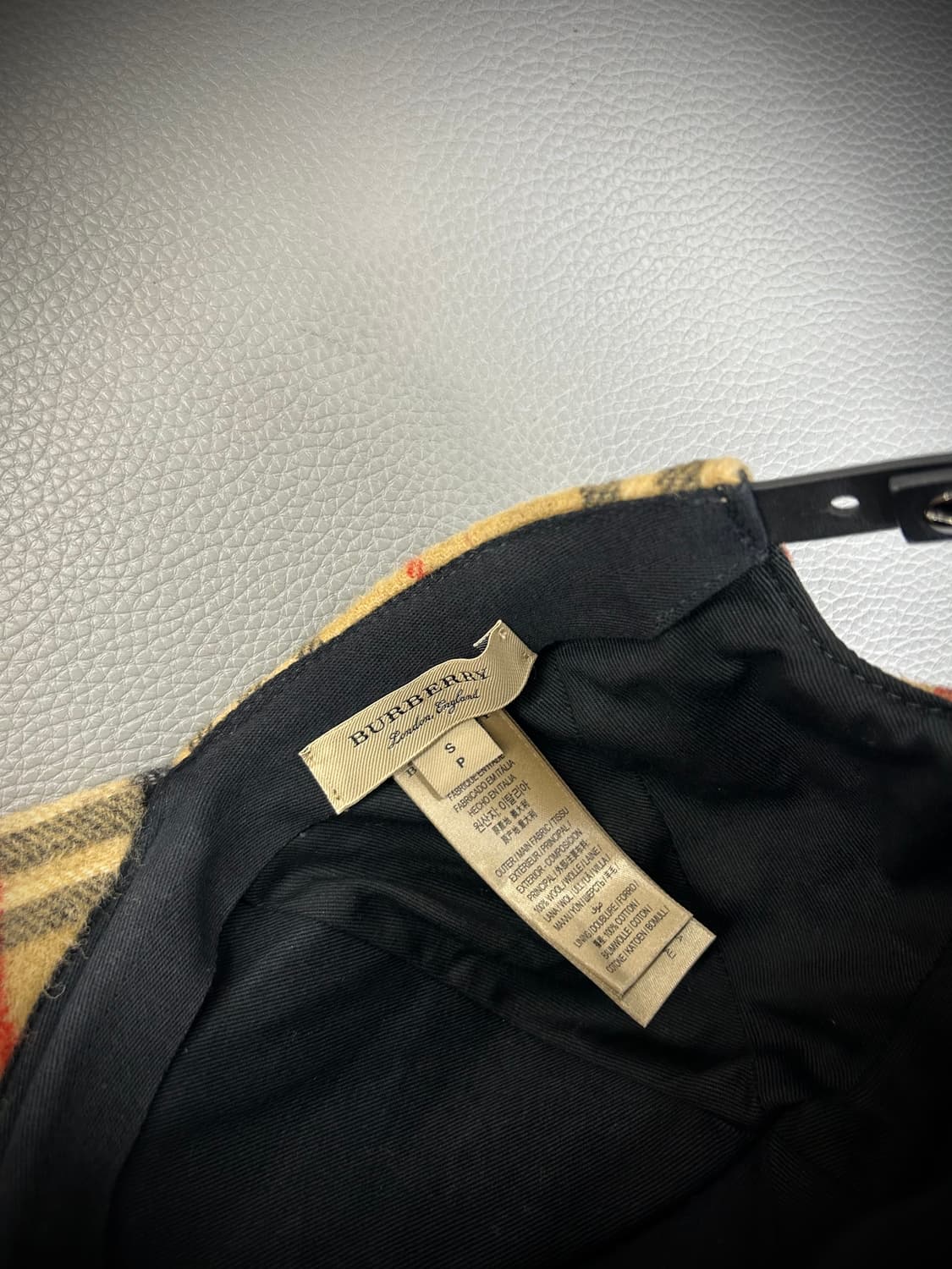 버버리 체크 울 볼캡 상품이미지6