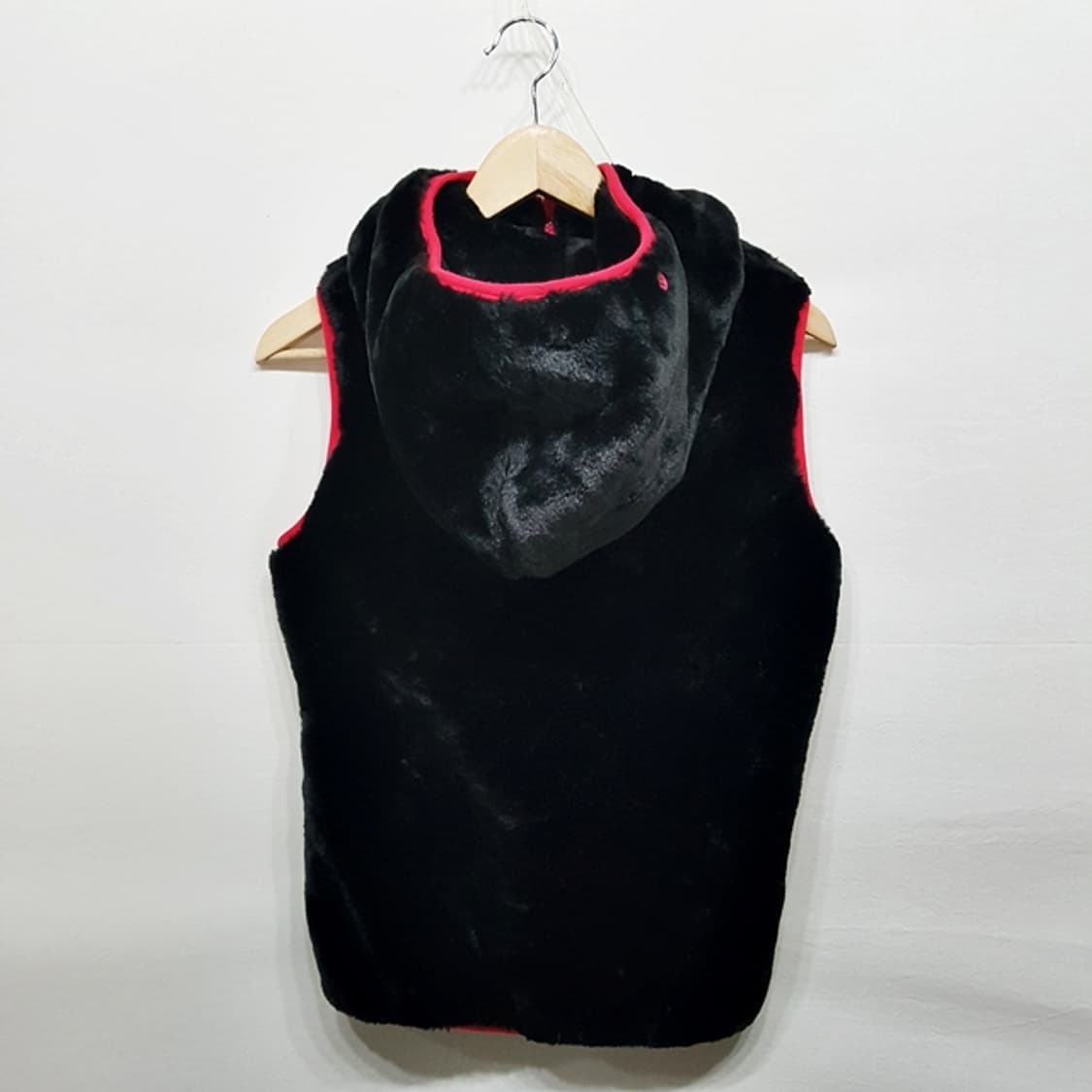 아디다스 오리지날 후리스 후드 조끼 블랙 상품이미지4