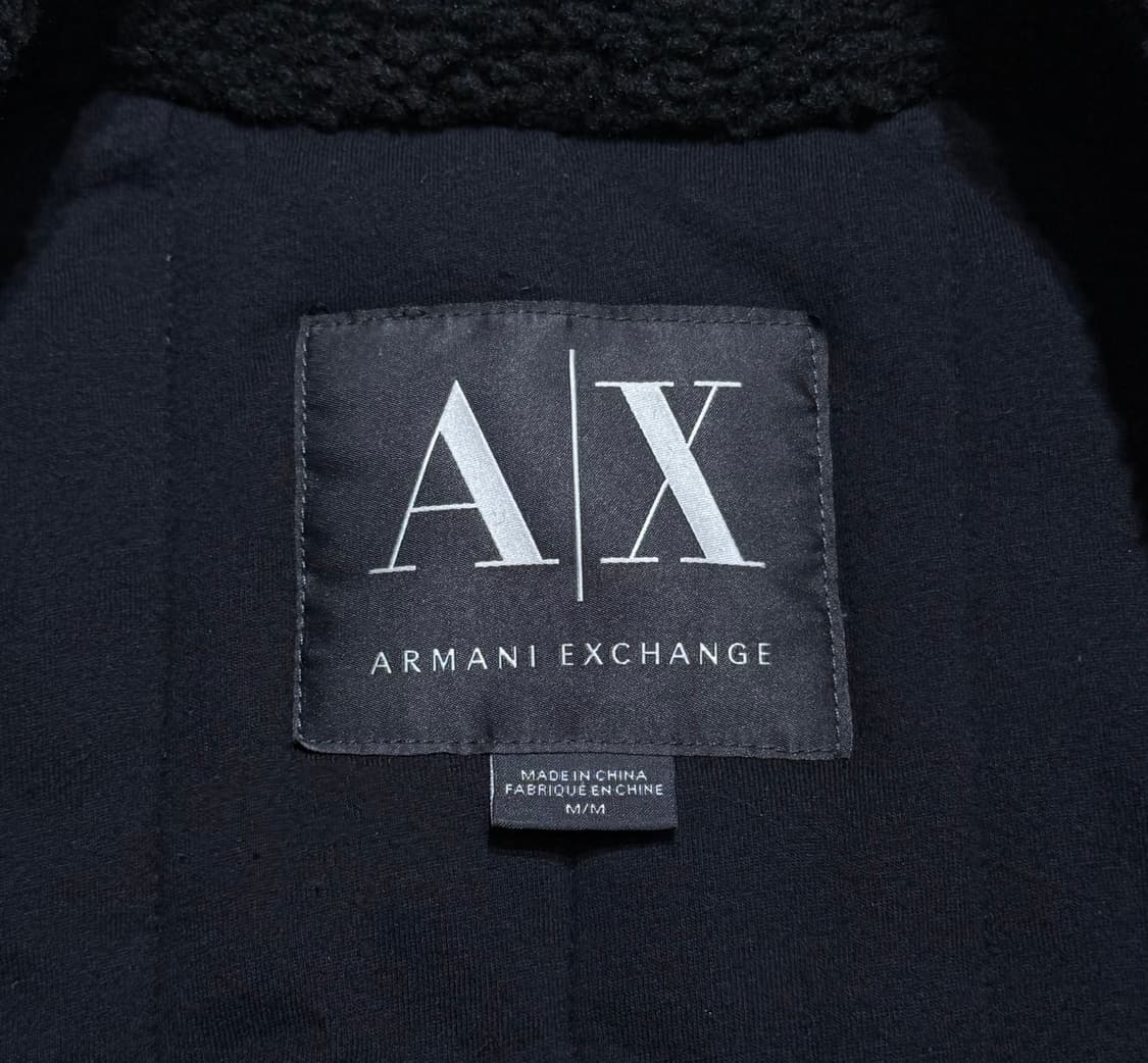 아르마니 익스체인지 엘보패치 비대칭 라이더 집업 자켓 상품이미지4