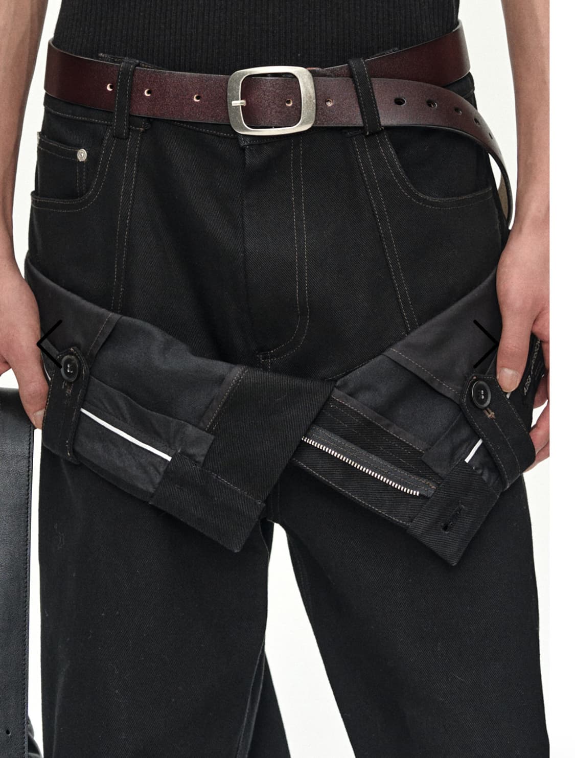 앤더슨벨 DOUBLE WAISTBAND WIDE-LEG TROUSER 상품이미지2