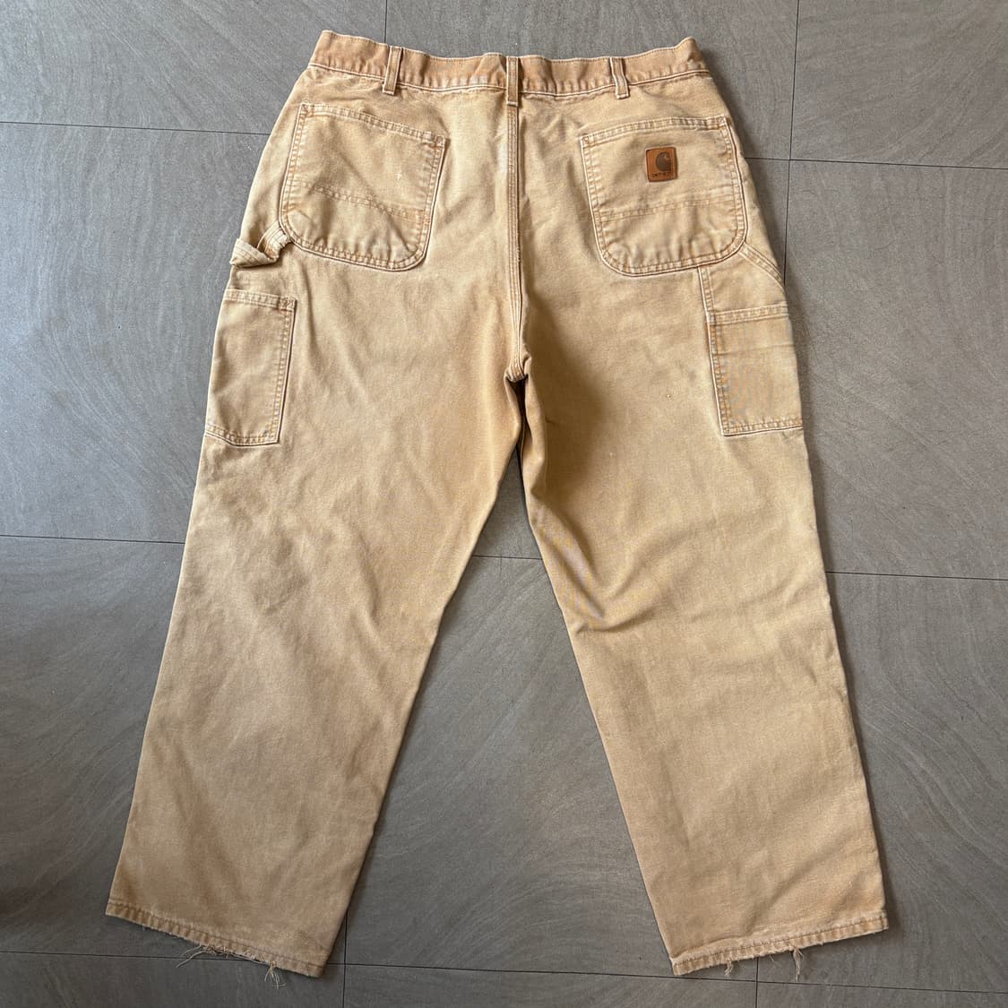 칼하트 오리지널 브라운 싱글니 카펜터 팬츠 상품이미지1
