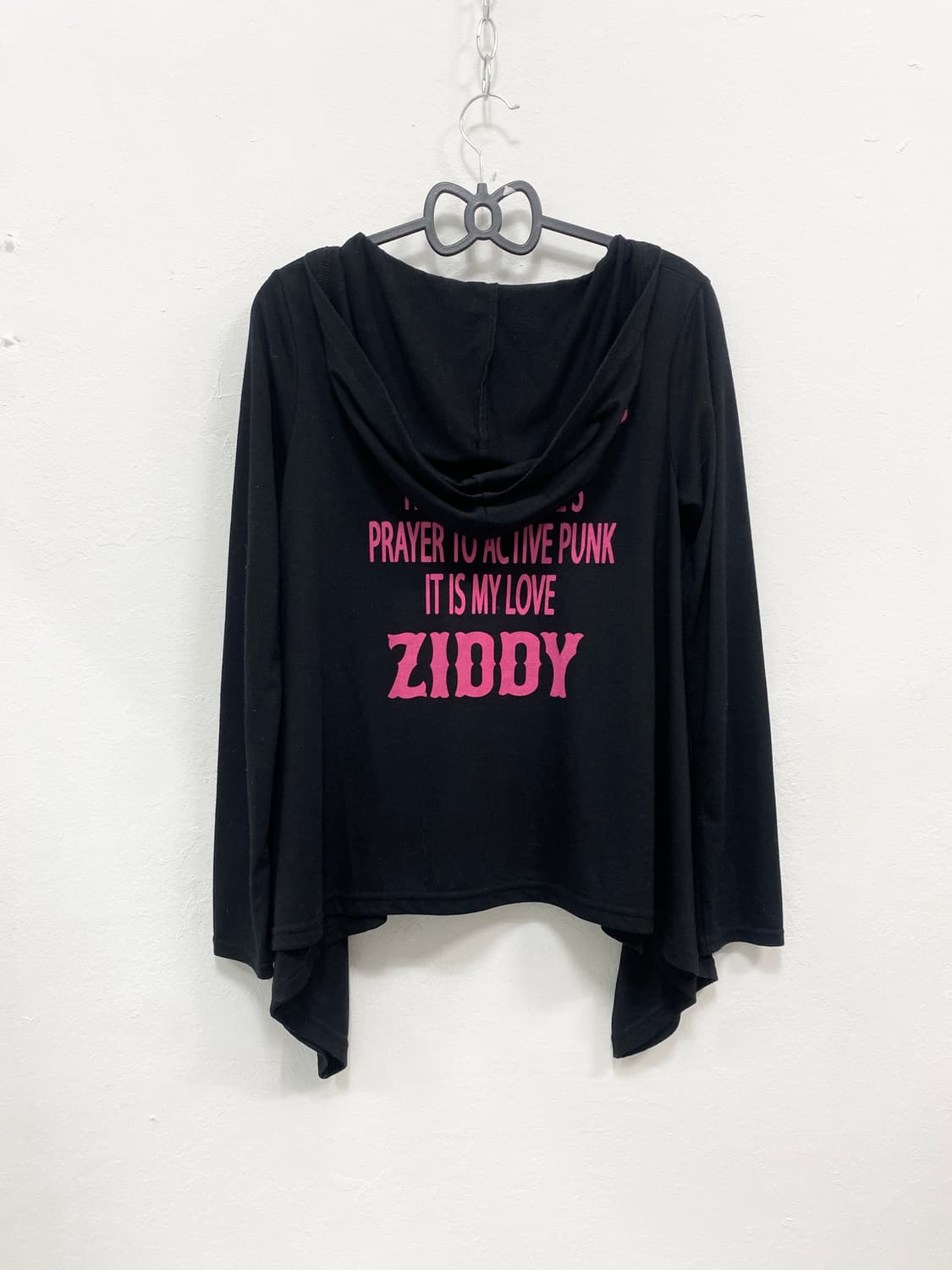 [ZIDDY] 펑크 데빌 큐빅 후디 롱슬리브 상품이미지4