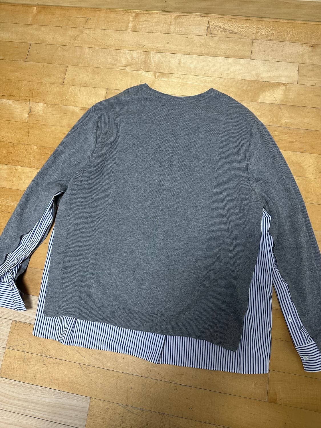 준지 셔츠 레이어드 니트 L사이즈 상품이미지2