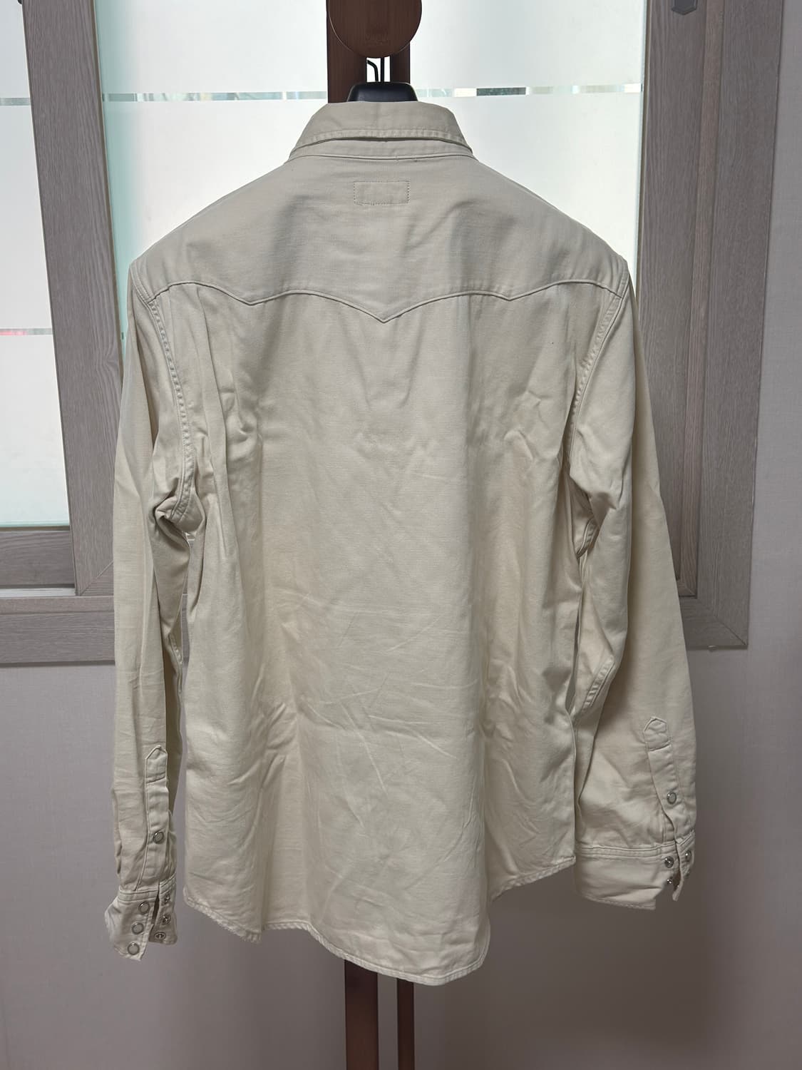 폴로 랄프 로렌 클래식핏 데님 웨스턴 셔츠: 아이보리 / L 상품이미지2