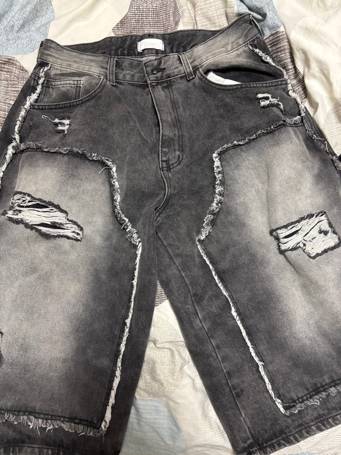 청버뮤다 데미지 팬츠 상품이미지1