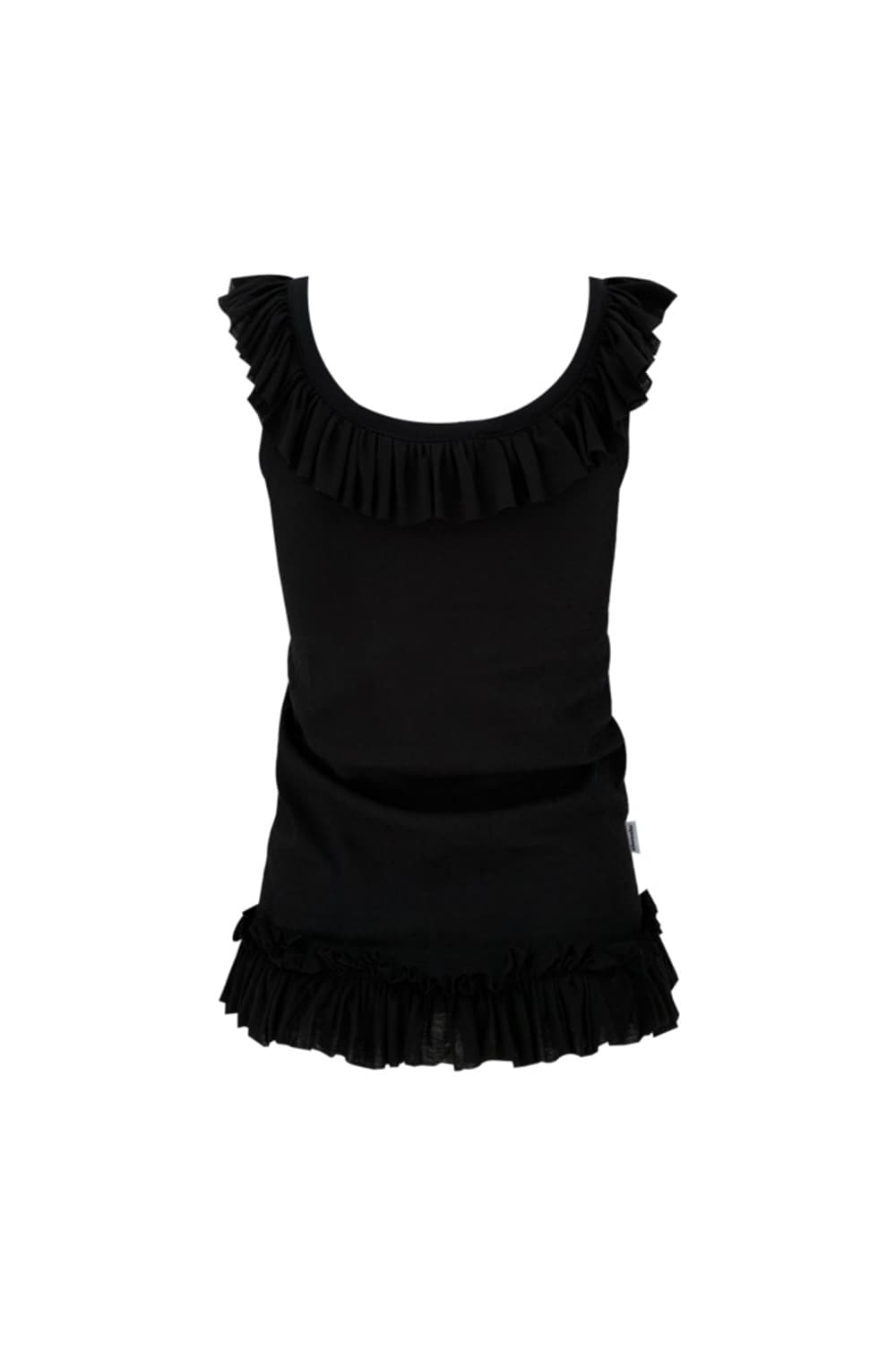 체메씨 프릴 슬리브리스 블랙 코이세이오 상품이미지2