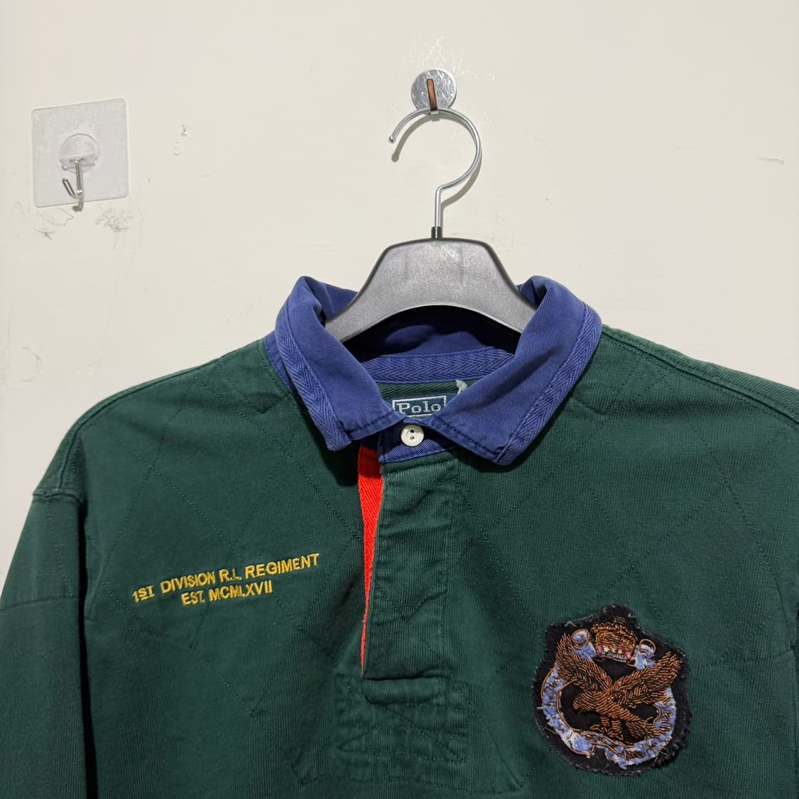 폴로 랄프로렌 엘보패치 럭비 티셔츠 상품이미지2