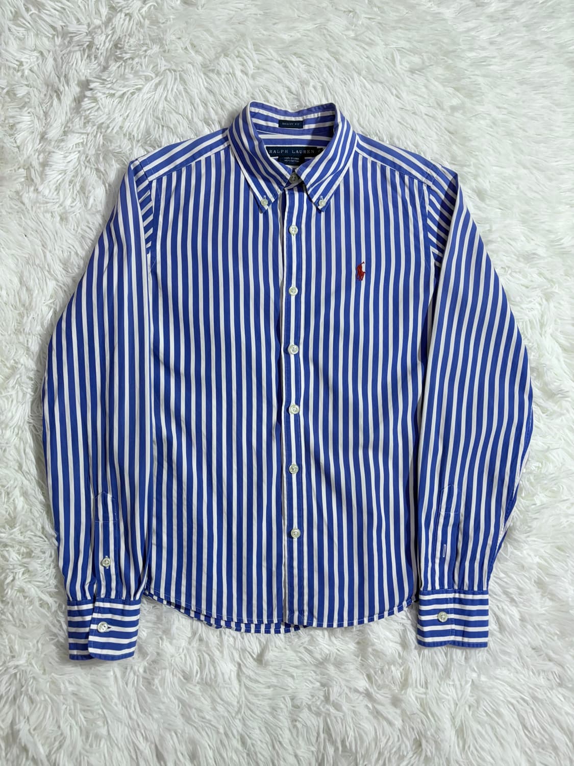 폴로 랄프로렌 딱붙핏 포니 스트라이프 셔츠  상품이미지3