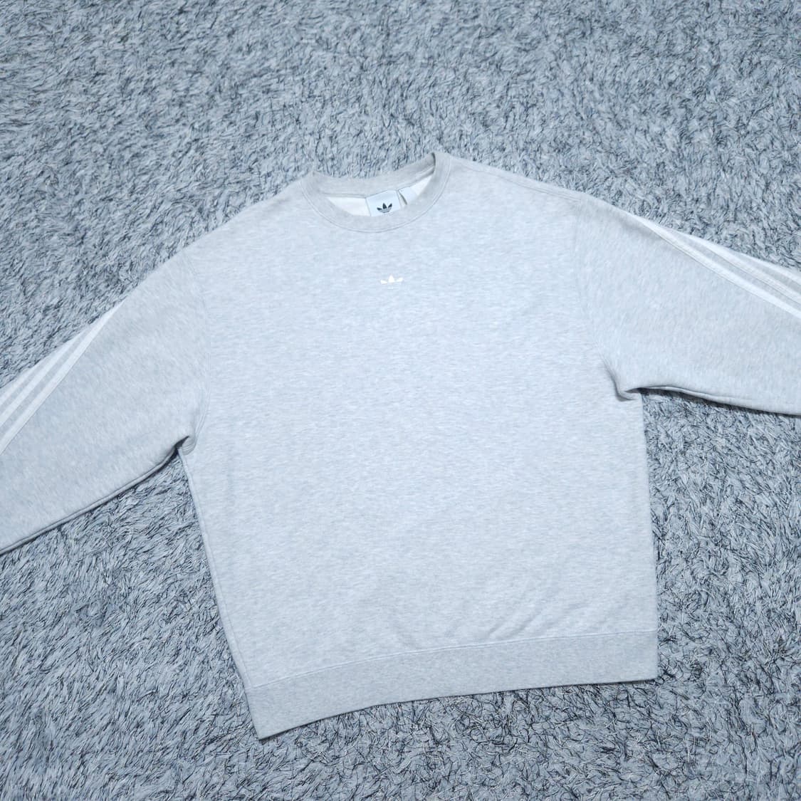 아디다스) XL 남자 3선 랩크루 맨투맨 스웨트셔츠 / 왕눈이샵 상품이미지2