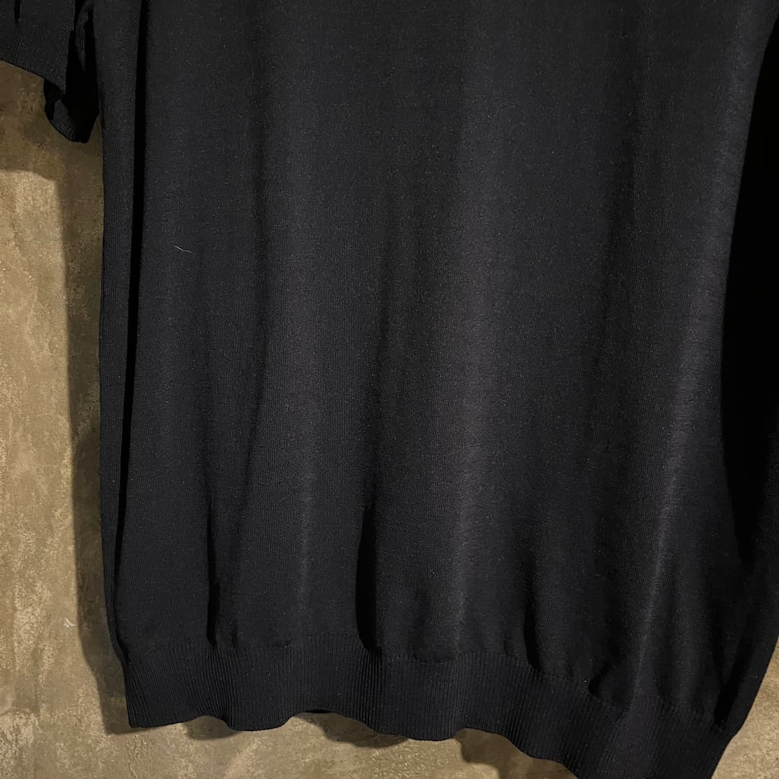  DKNY 골프 니트 반팔카라티 블랙 상품이미지3