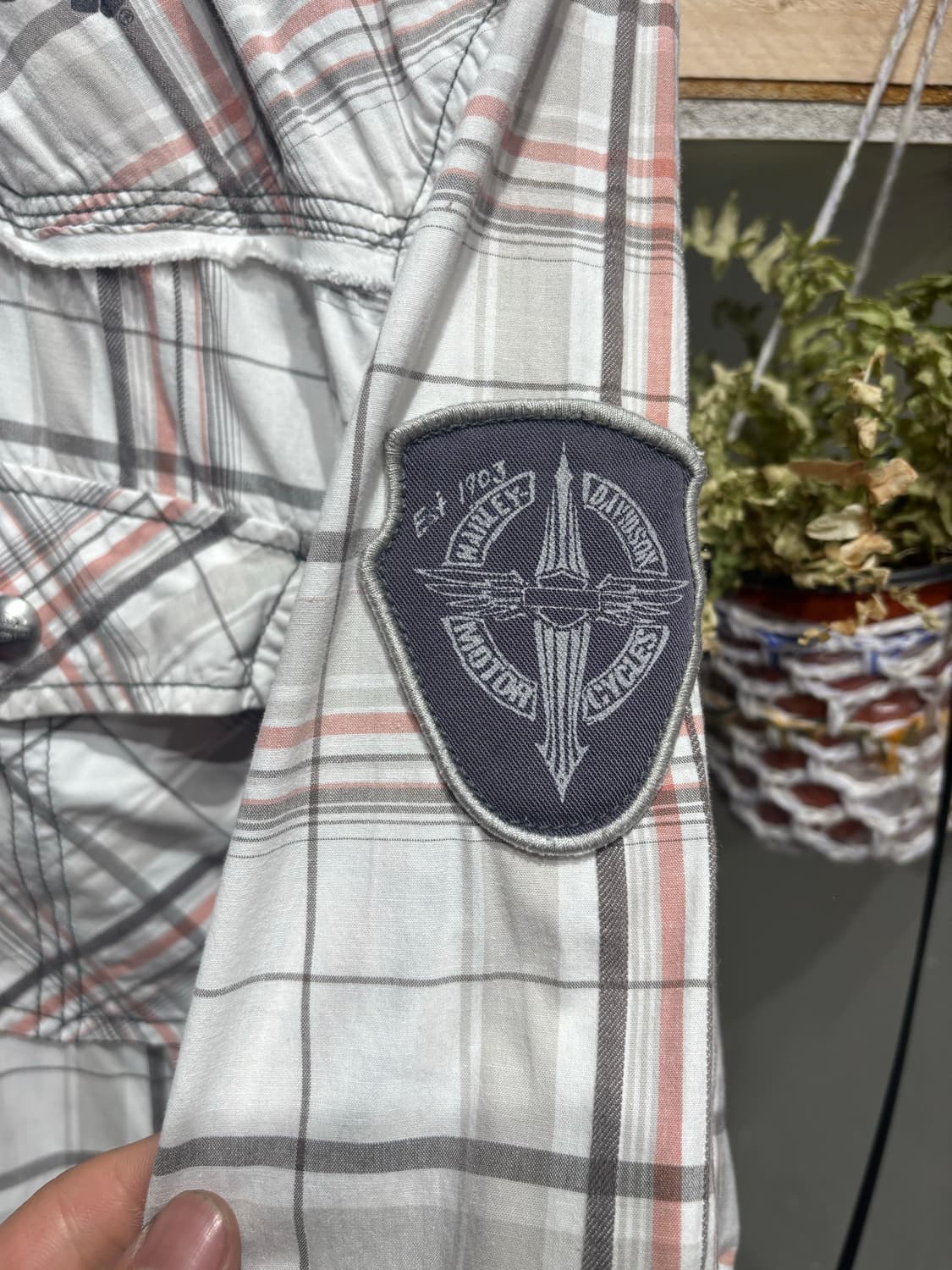 Harley-Davidson Plaid Western Snap Shirt 상품이미지3