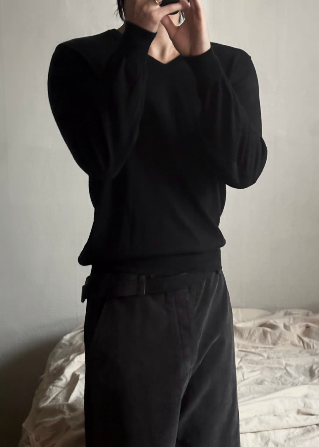 마르지엘라 램스킨 레더 엘보우 니트 상품이미지4