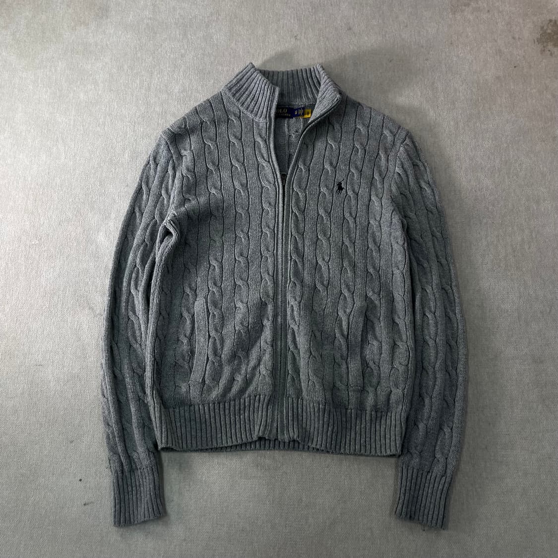 95 폴로랄프로렌 신형라벨 꽈배기 니트집업 상품이미지1