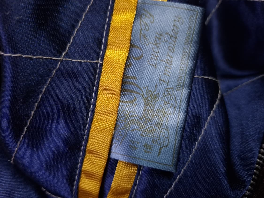 빈티지 JPN 타이거 드래곤 리버서블 스카쟌 상품이미지5