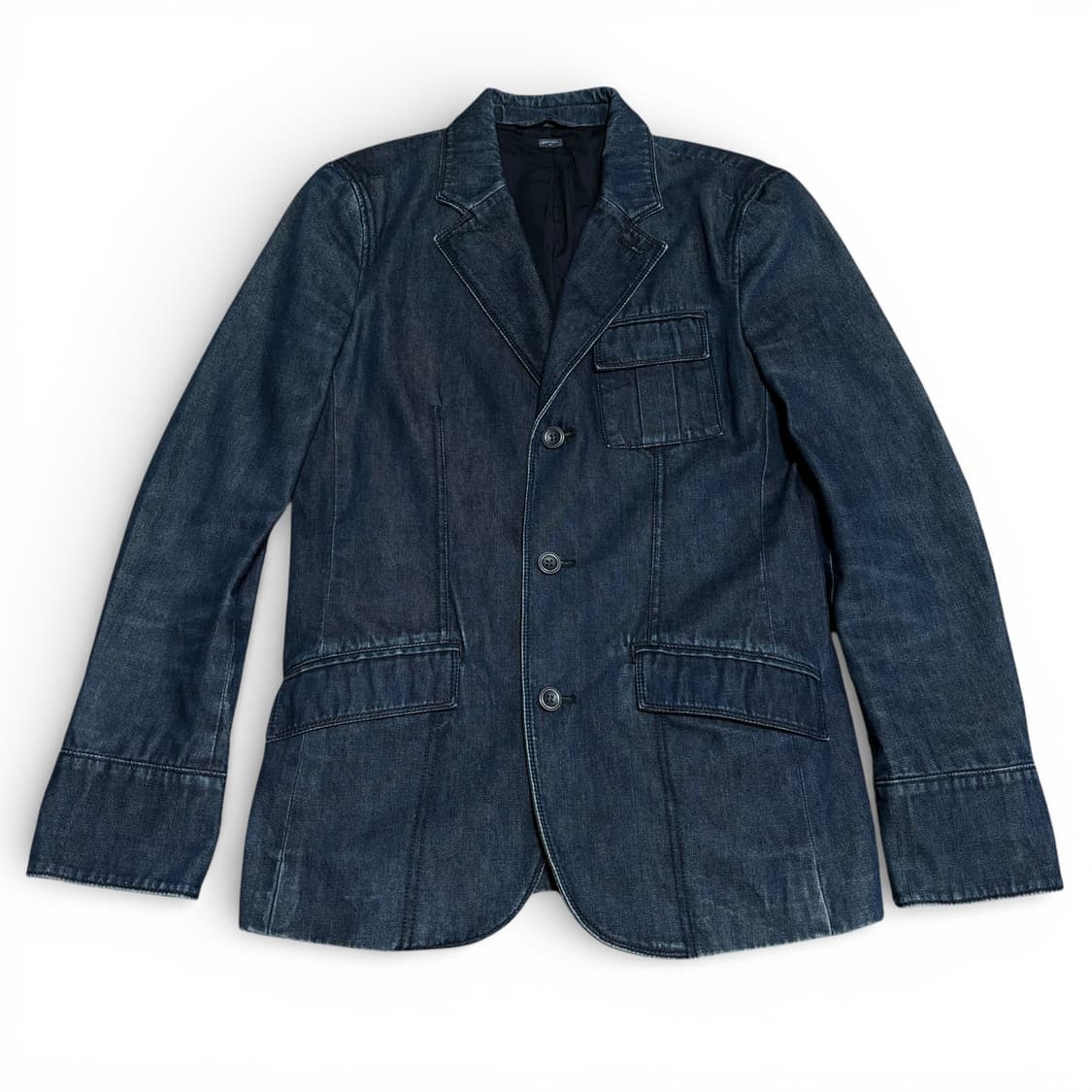 S 아르마니 익스체인지 인디고 데님 블레이저 자켓 상품이미지1