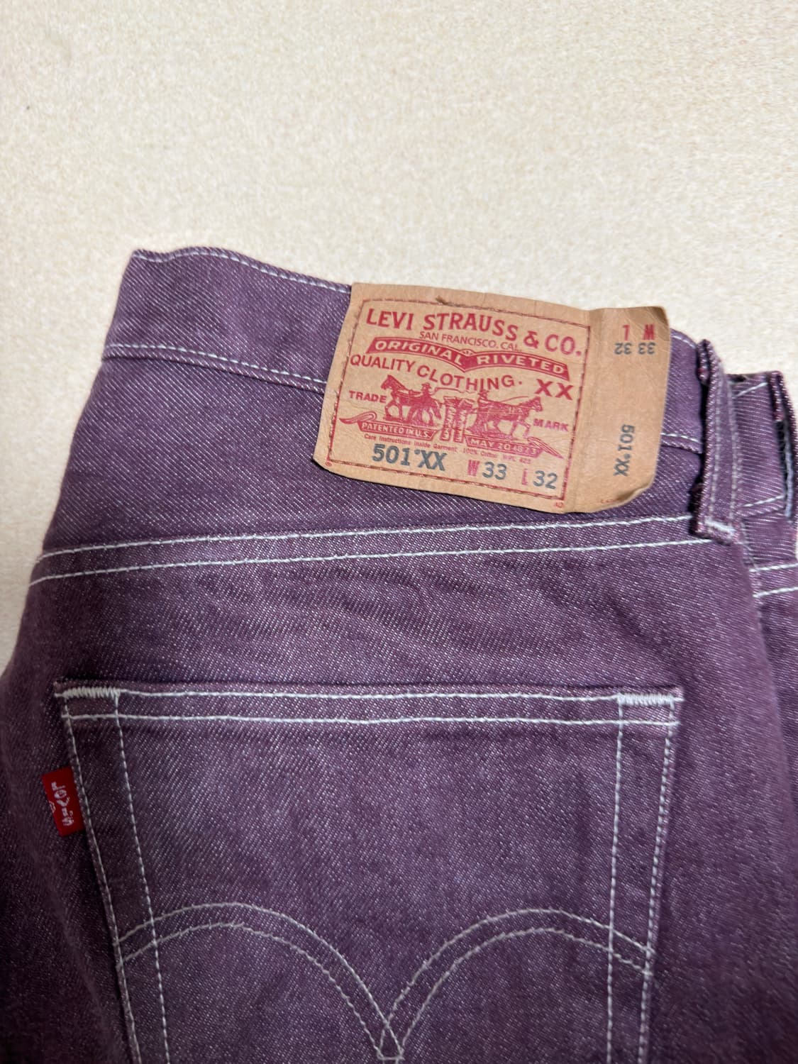 리바이스 501 퍼플보라 상품이미지2