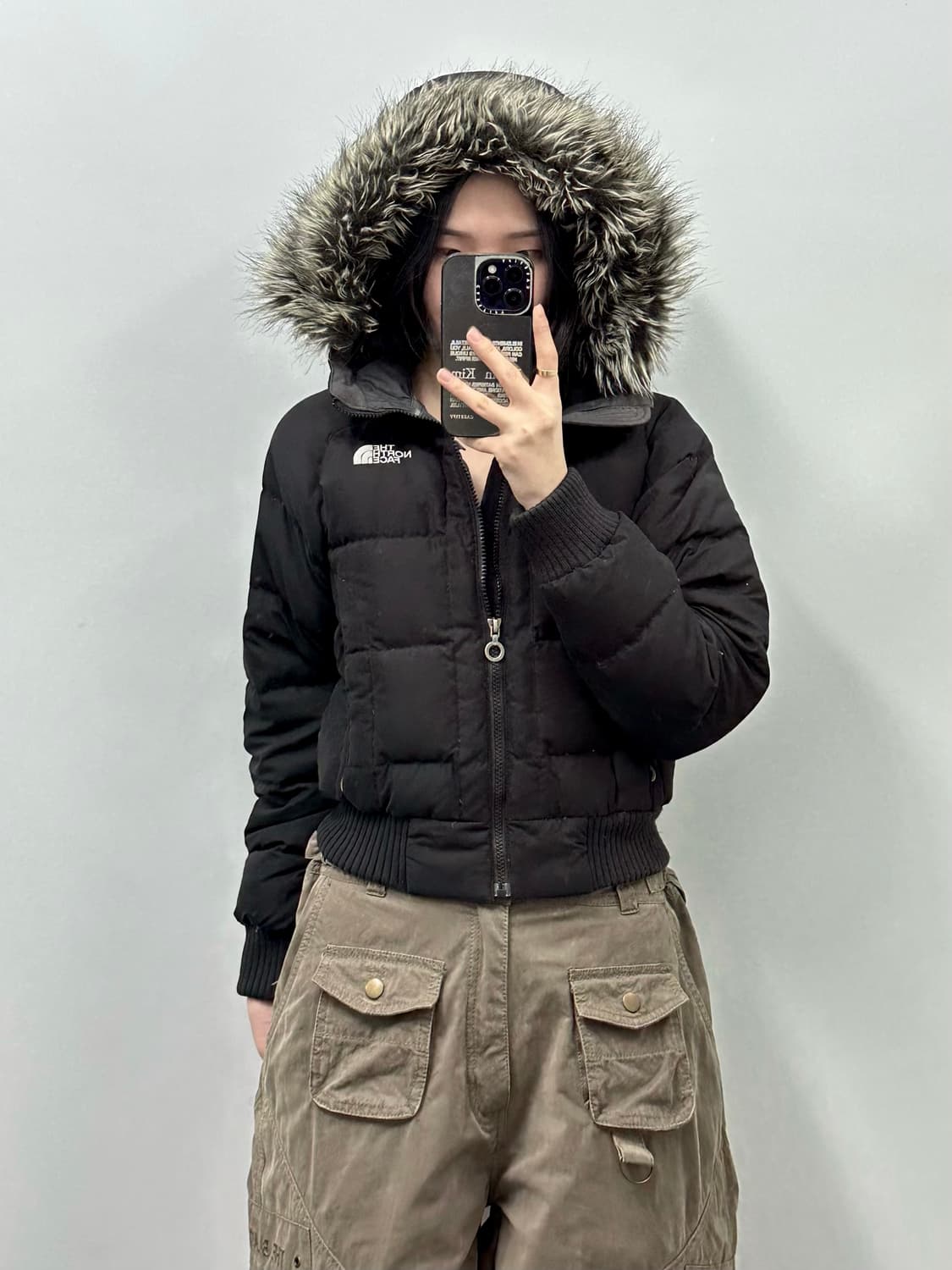 노스페이스 울프죠 블랙 다운 패딩 상품이미지2