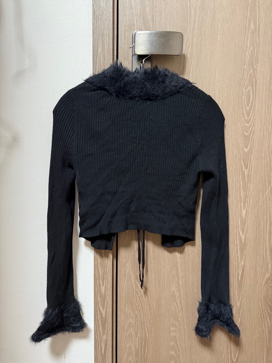 블랙 퍼 볼레로 상품이미지3