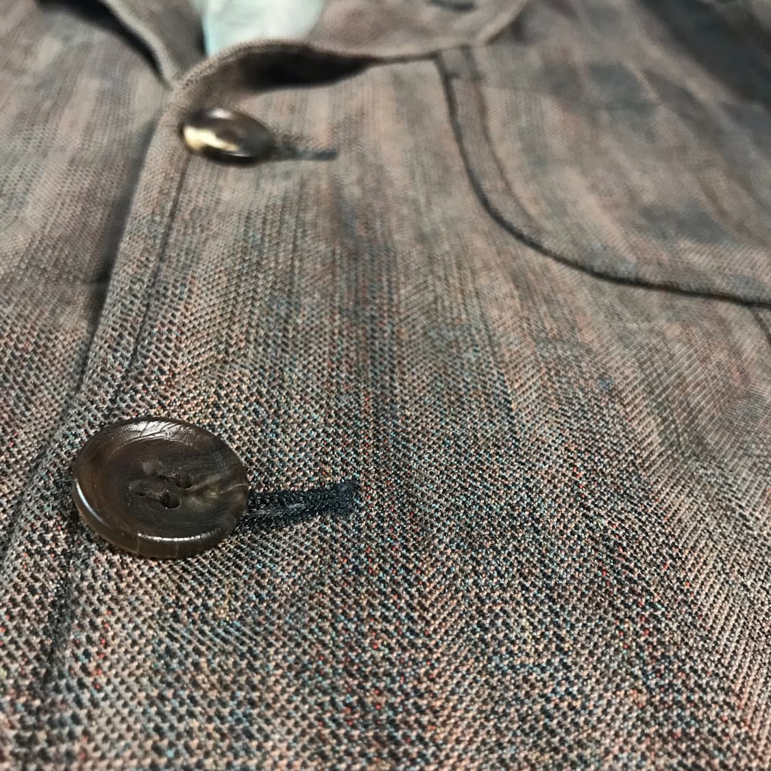 Garment washed wool tailored jacket 상품이미지3