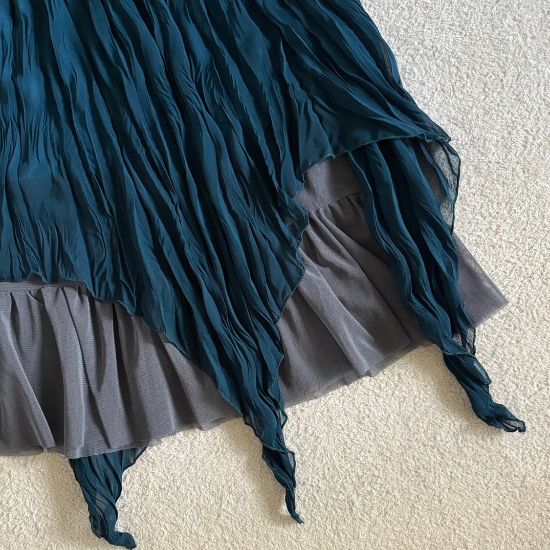 일본빈티지 희귀 괴짜 레이어드 스커트 상품이미지3