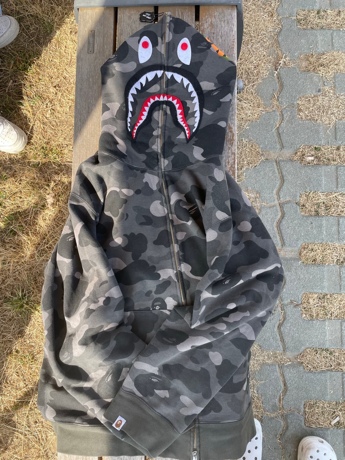 베이프 후드집업 판매하거나 L나 XL로 교환합니다 상품이미지1